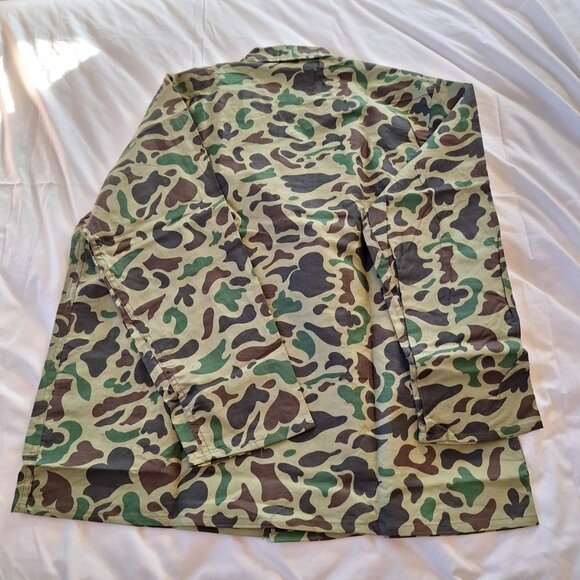 Vintage Seaway Green Camo Shirt&Pant Set Men’s XLarge Hunting Gear New Old Stock - Picture 7 of 13